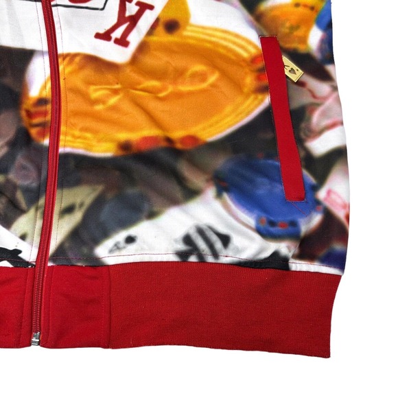 TOOL JEANS Vintage Mens King Of Hearts Cards Full Zip Track Jacket 2XL *RARE* - Picture 9 of 11
